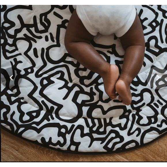 Etta Loves X Keith Haring Organic Cotton Reversible Baby Playmat Modern Art - Picture 3 of 13